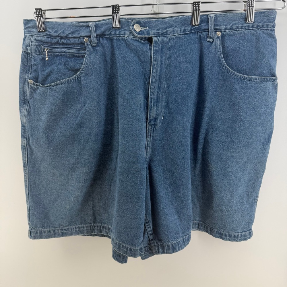 Venezia Jeans Denim Shorts Womens 28 Blue High Rise Vintage 90s Mom Plus Size